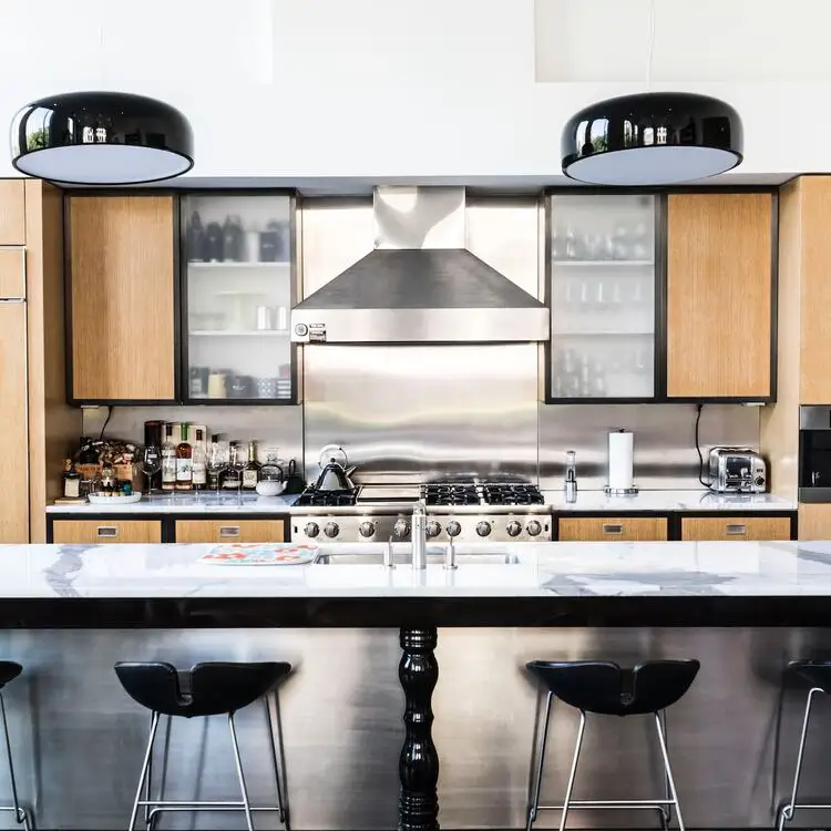 Image of a kitchen or bathroom with granite, marble or engineered stone. For demonstration purposes only.