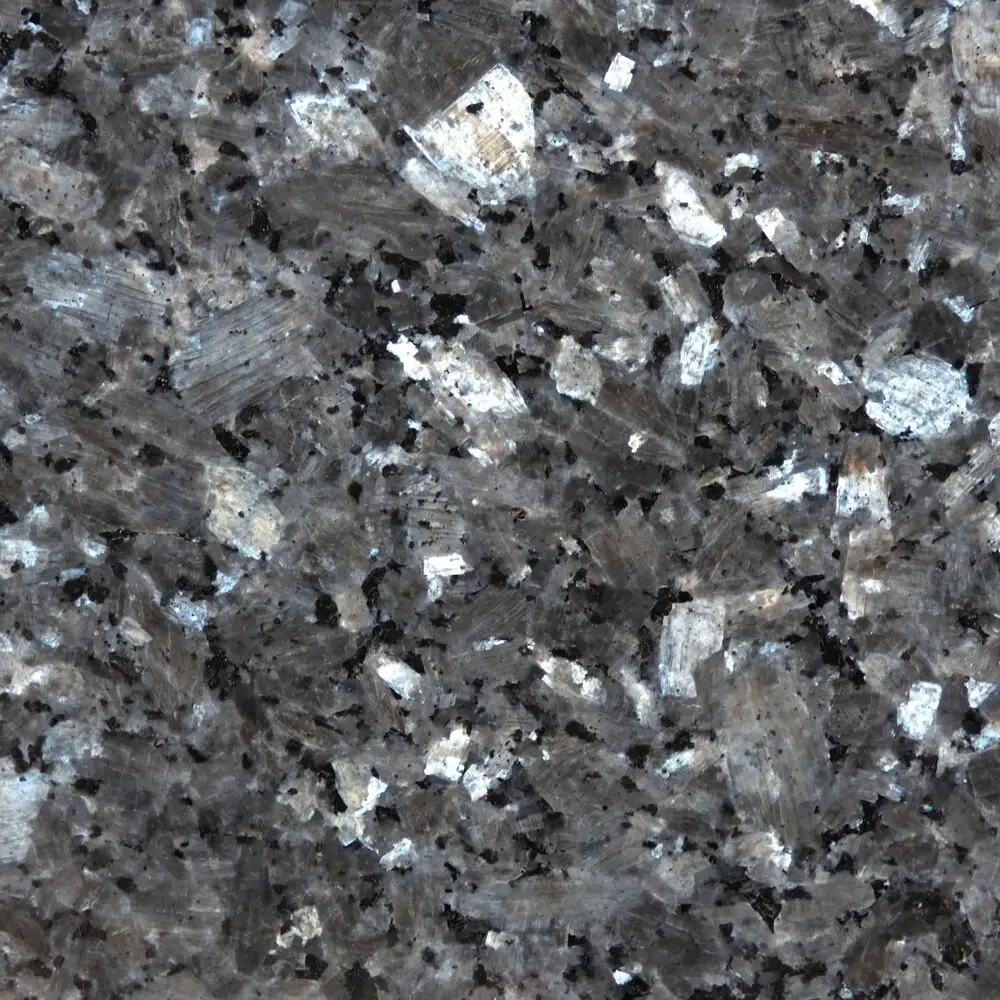 A colour way of Granite called Blue Pearl, it is supplied by Complete Marble and Granite for SA Marble & Stone.